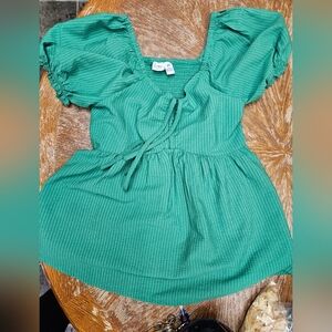 LUNA SKIES GREEN WOMENS TOP